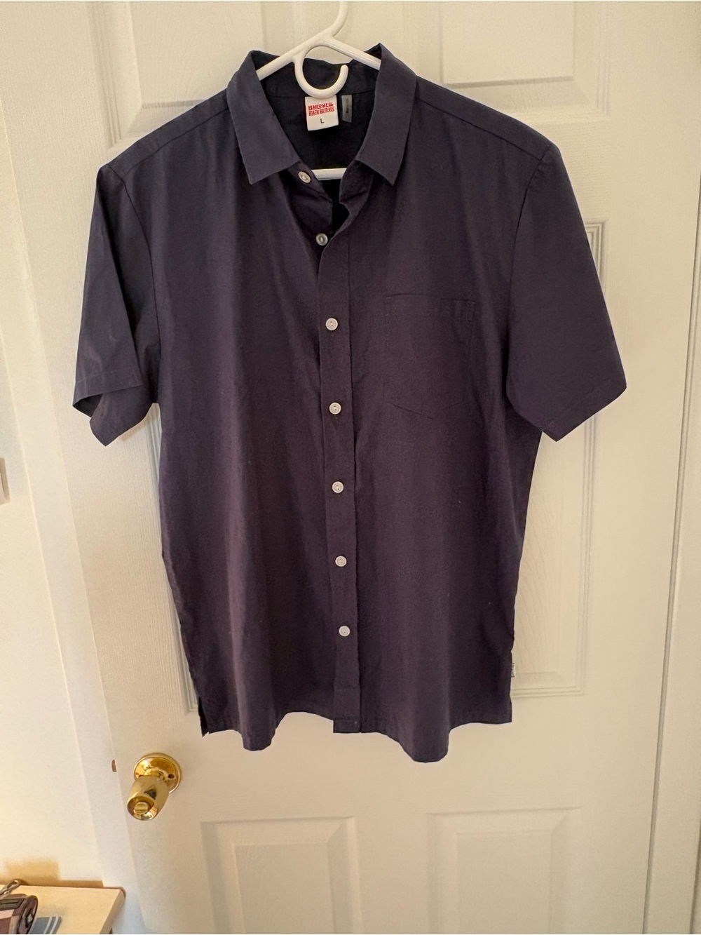 Birdwell Britches Short-Sleeve Button-Down Shirt - Dark Navy